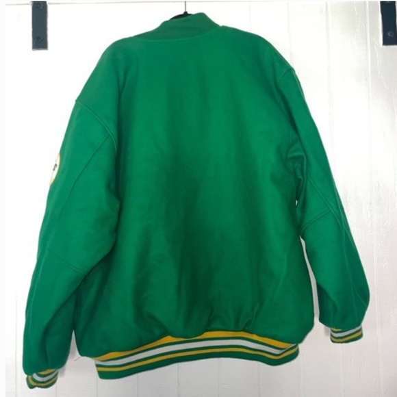 NWT Mitchell & Ness Boston celtics NBA Varsity Wool Hardwood Classics Jacket 3XL - Picture 5 of 16